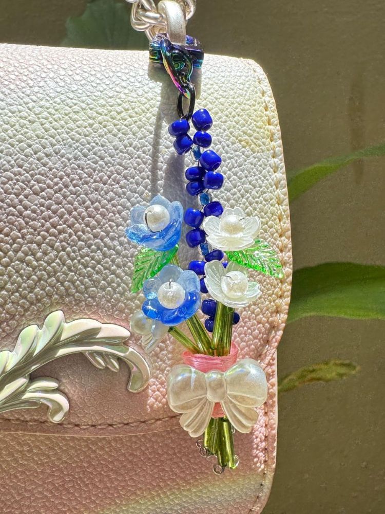 Midnight Iris Charm