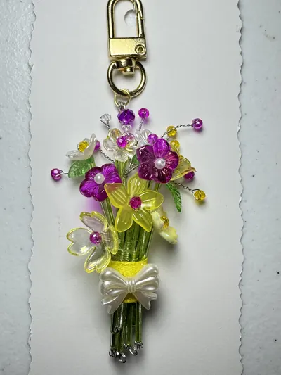 Fuchsia Sunbeam Charm