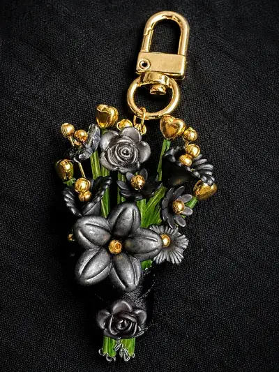 Onyx Bloom Charm